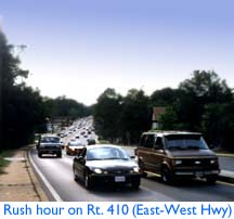 Rush hour on East-West Highway